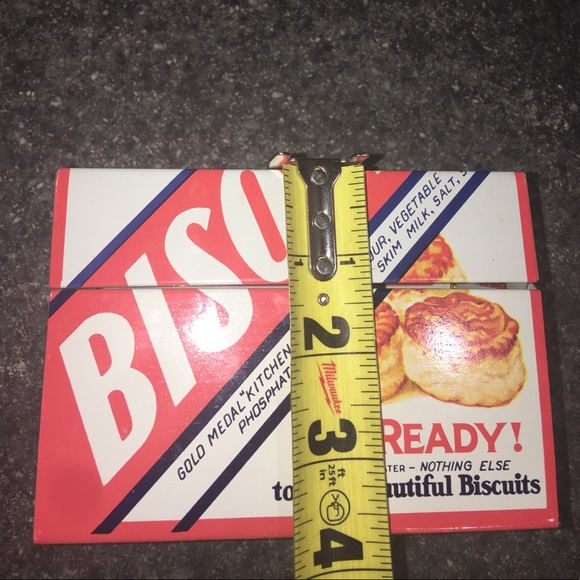 Bisquick vintage farmhouse recipe box kitchen - Picture 8 of 8